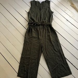 Green tie jumpsuit